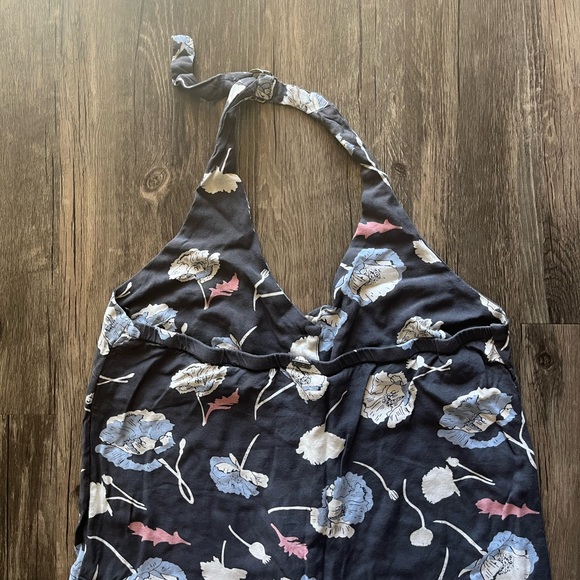 NWOT RVCA Floral Halter Mini Dress Sz M - Picture 6 of 6